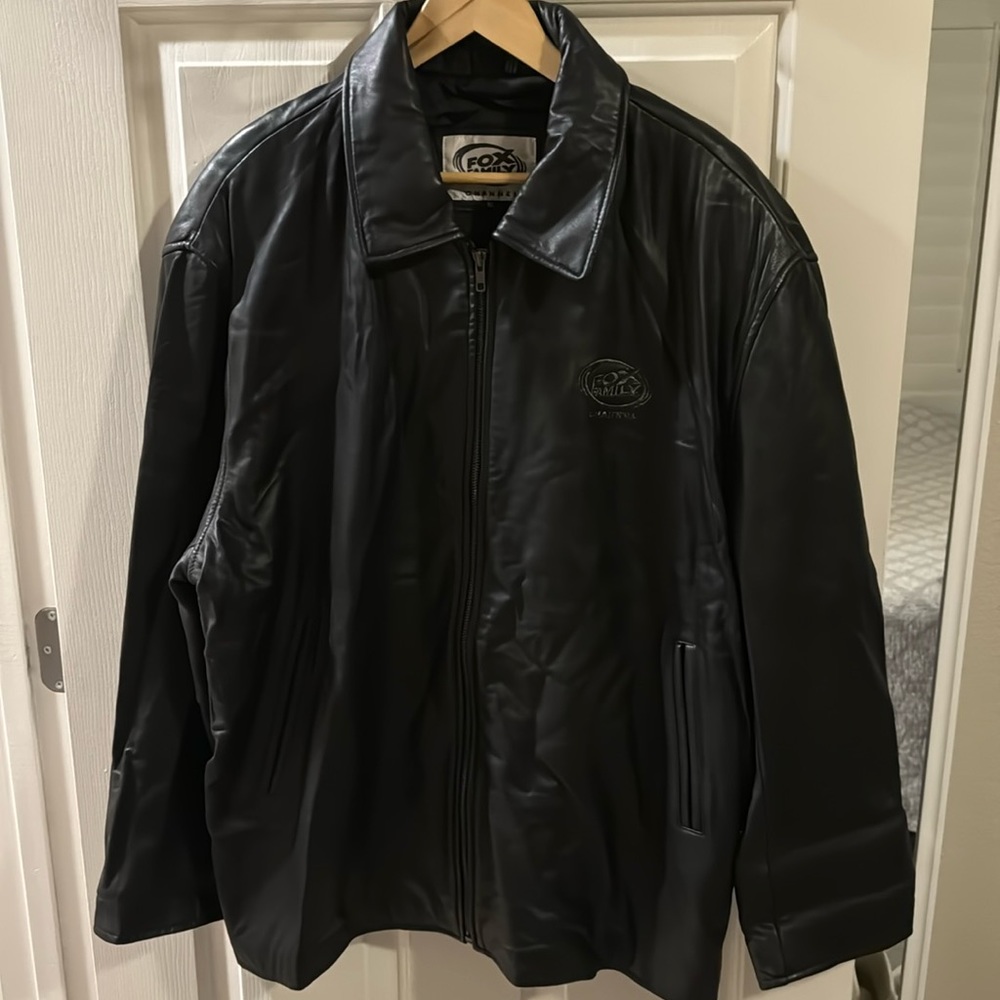 Vintage Fox Family Channel Leather Jacket